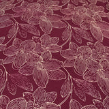 Maroon Jal Flower Print