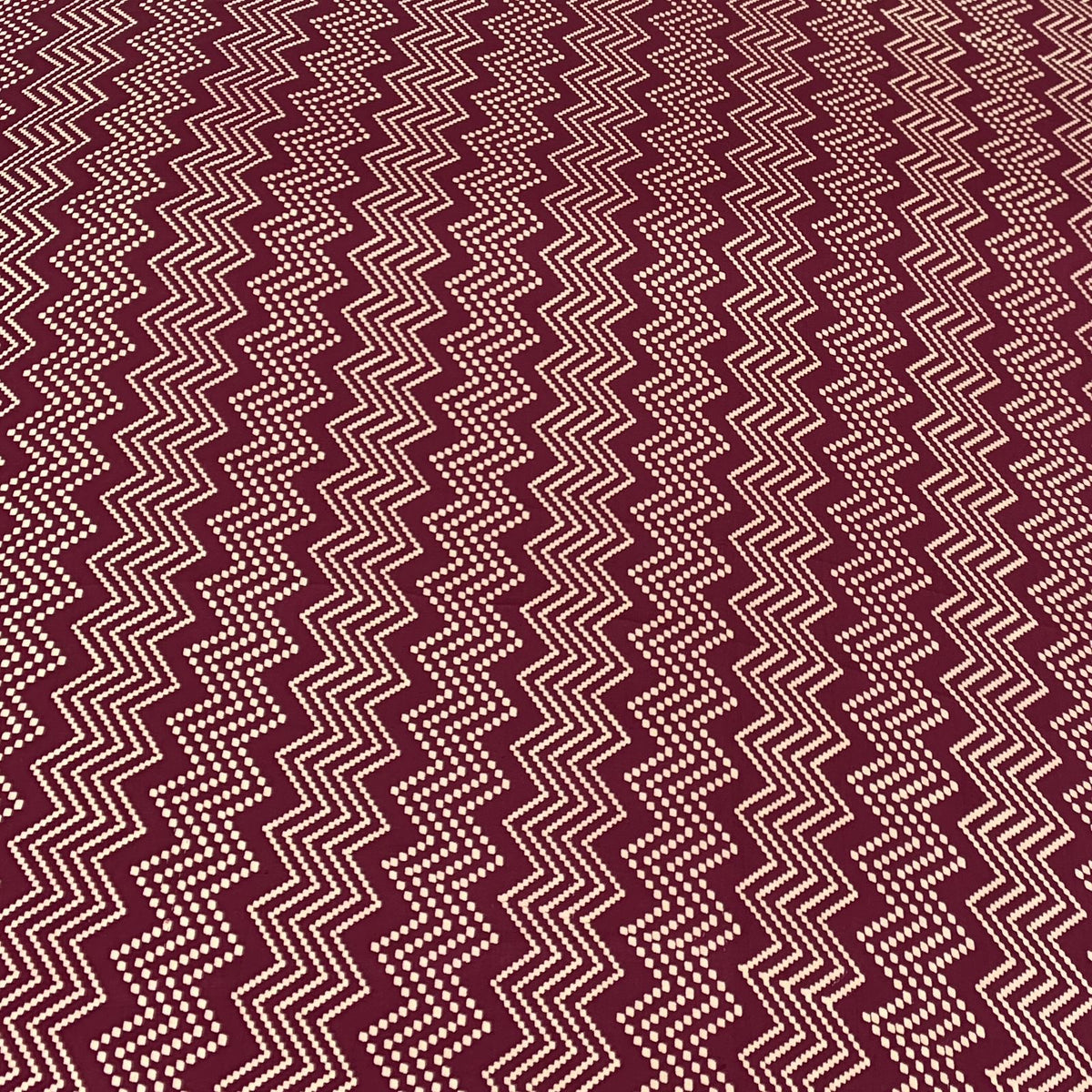 Maroon Zig Zag