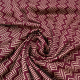 Maroon Zig Zag