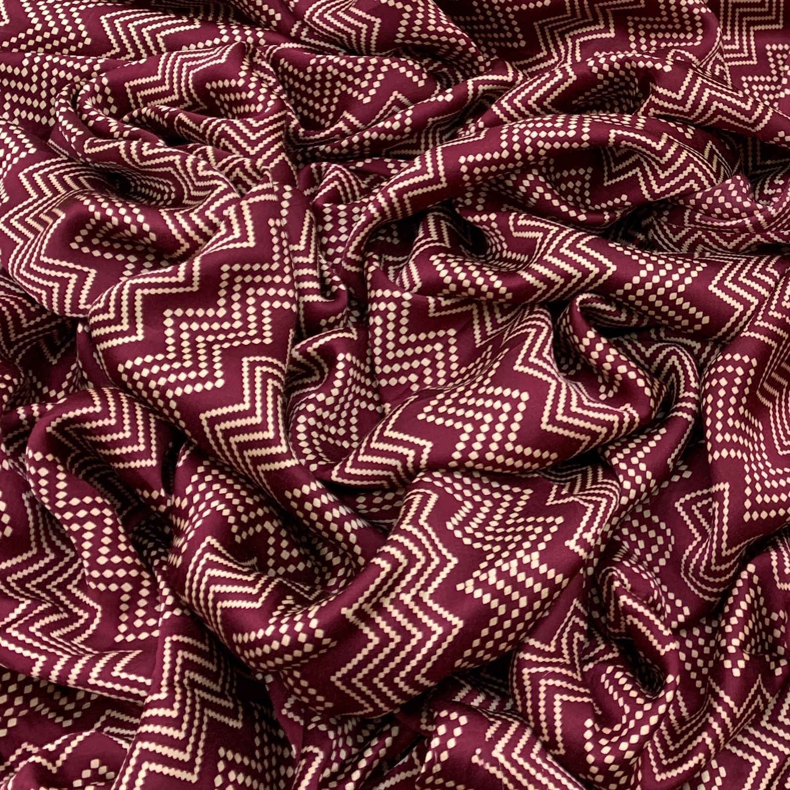 Maroon Zig Zag