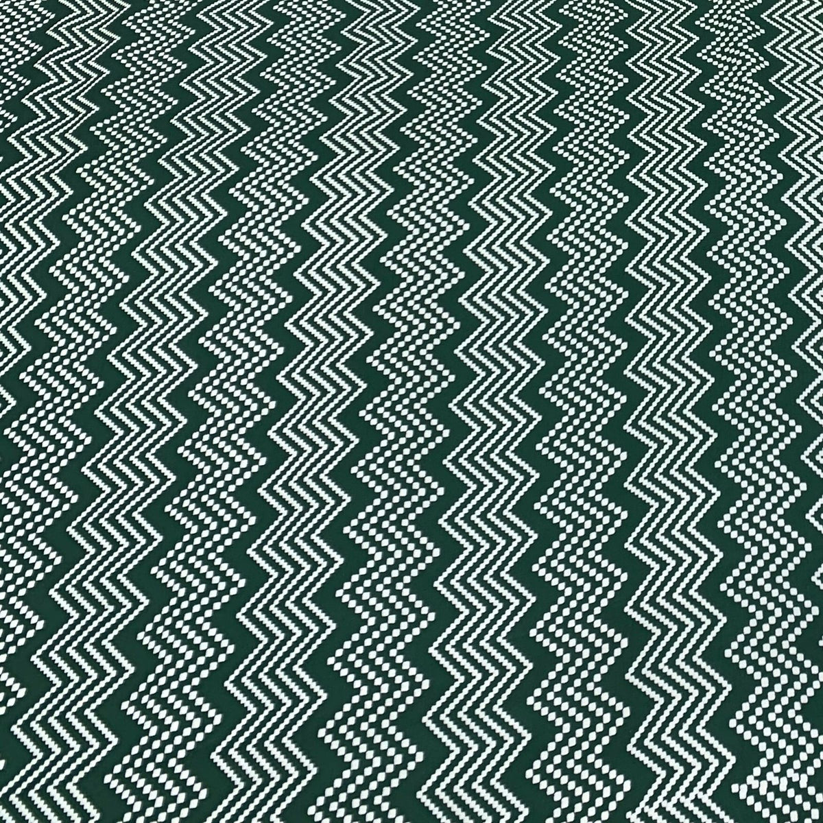 Green Zig Zag Print