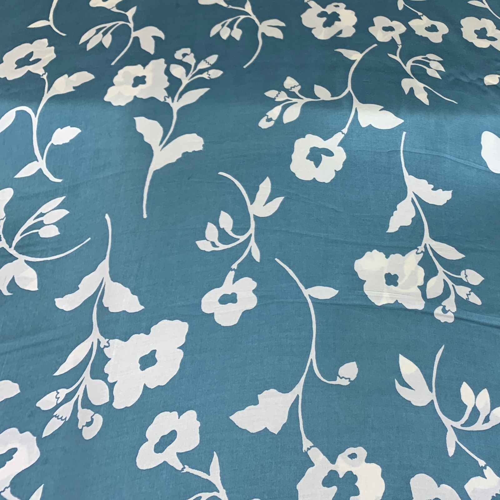 Pastel Blue Flower Print