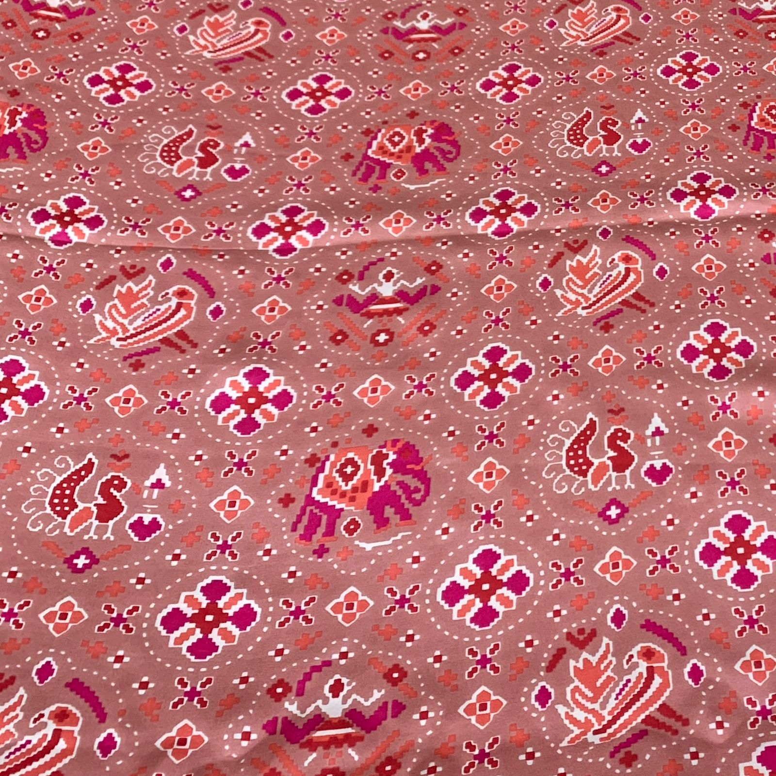 Pastel Pink Bandhini Print