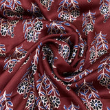 Maroon Flower Print