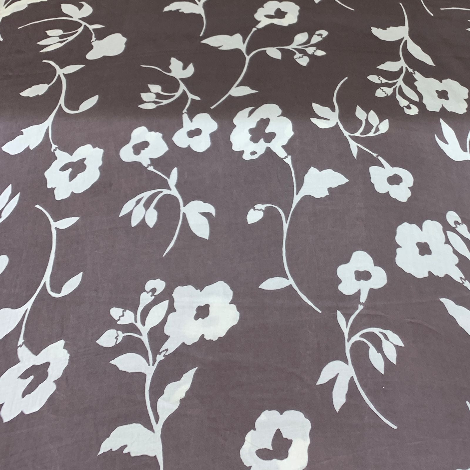 Mouse Grey Flower Print