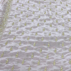 Light Lavender Tissue Sequins Embroidery