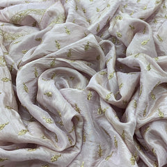 Light Lavender Tissue Sequins Embroidery