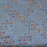 Pastel Blue Tussar Embroidery