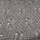 Grey Tussar Embroidery