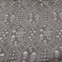 Mouse Grey Tussar Thread Embroidery
