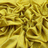 Yellow Munga Tussar Embroidery