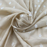 Beige Munga Silk Embroidery