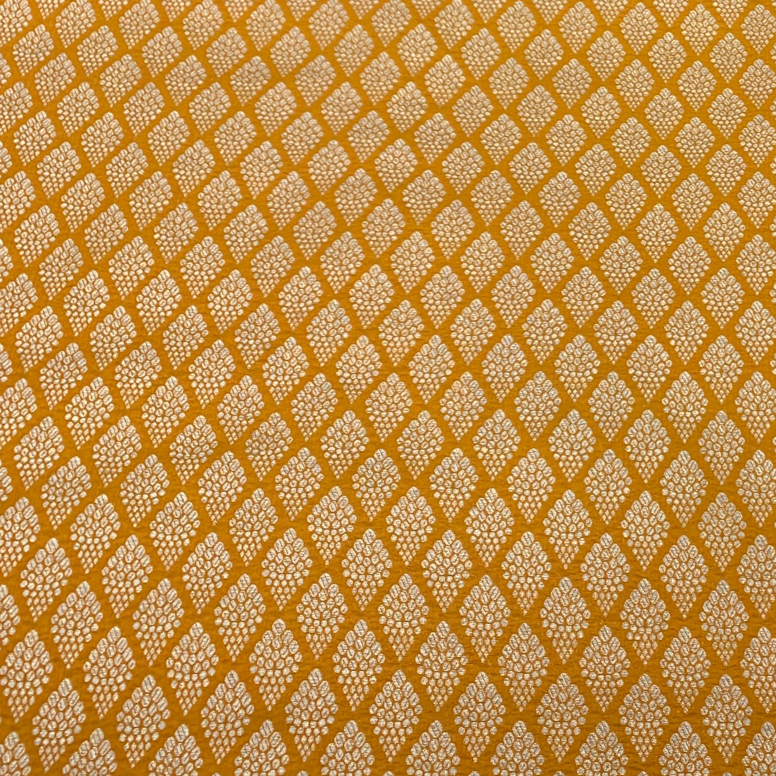 Yellow Silk Brocade