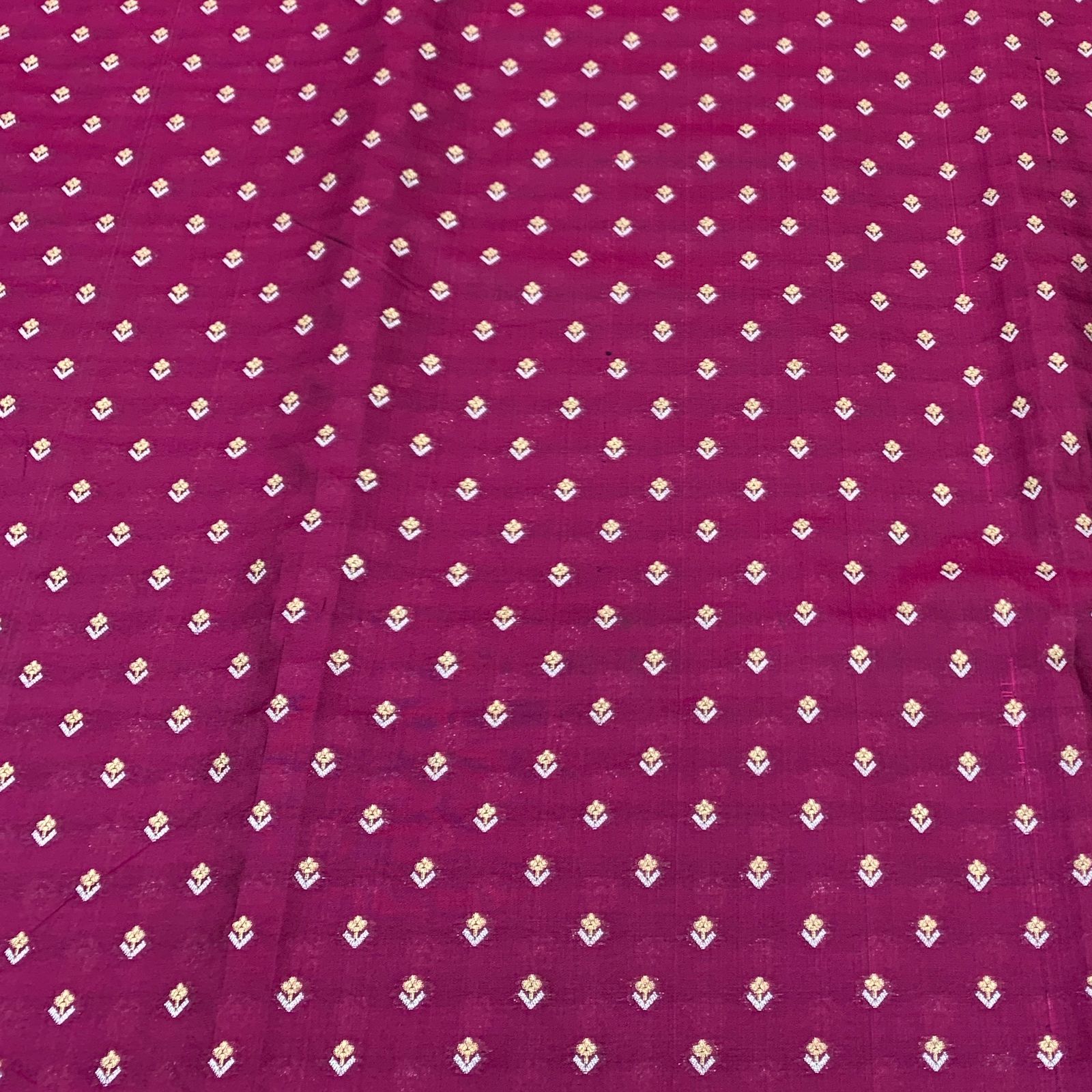 Magenta Silk Brocade