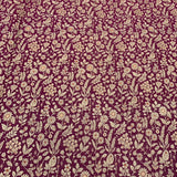 Wine Silk Brocade