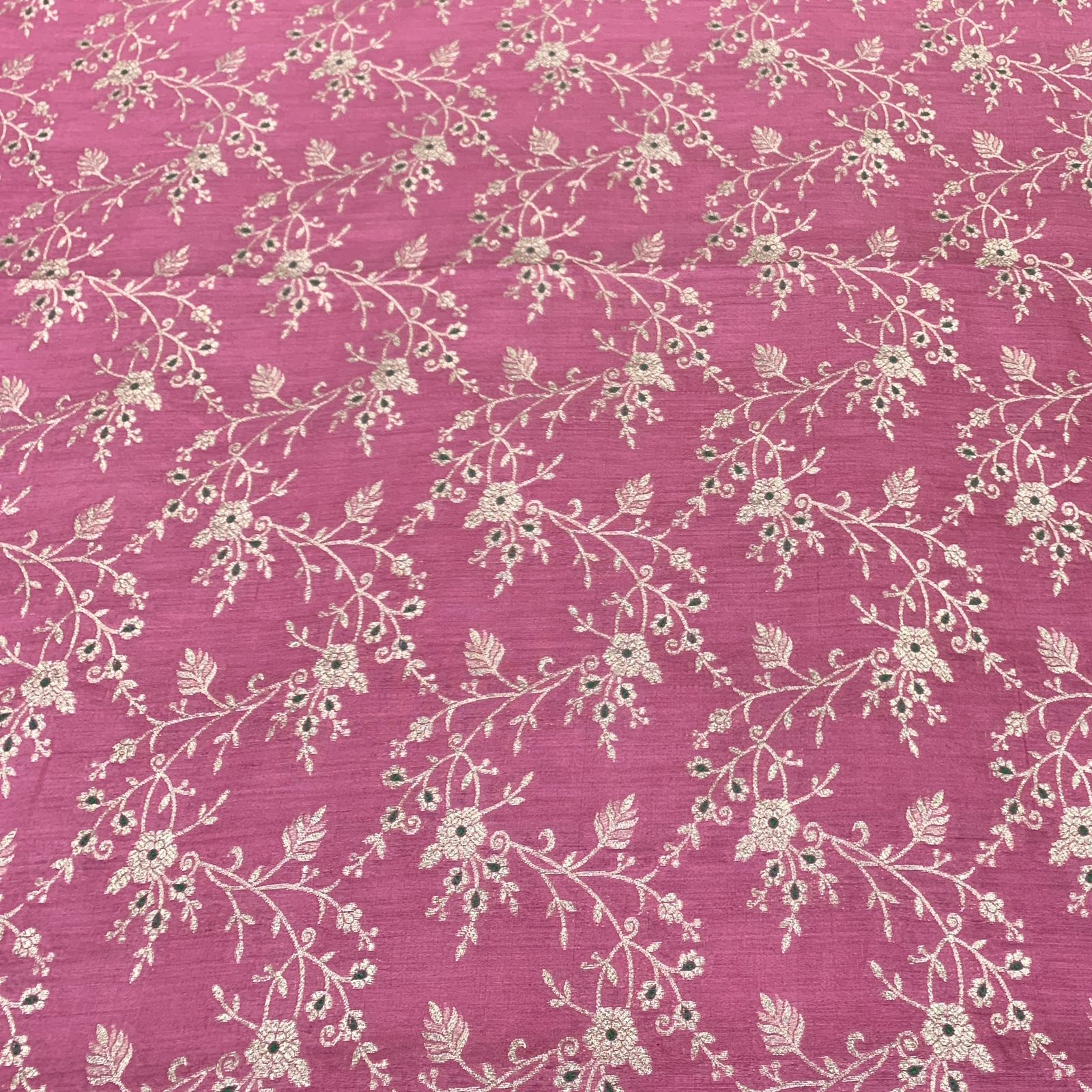 Pink Silk Brocade