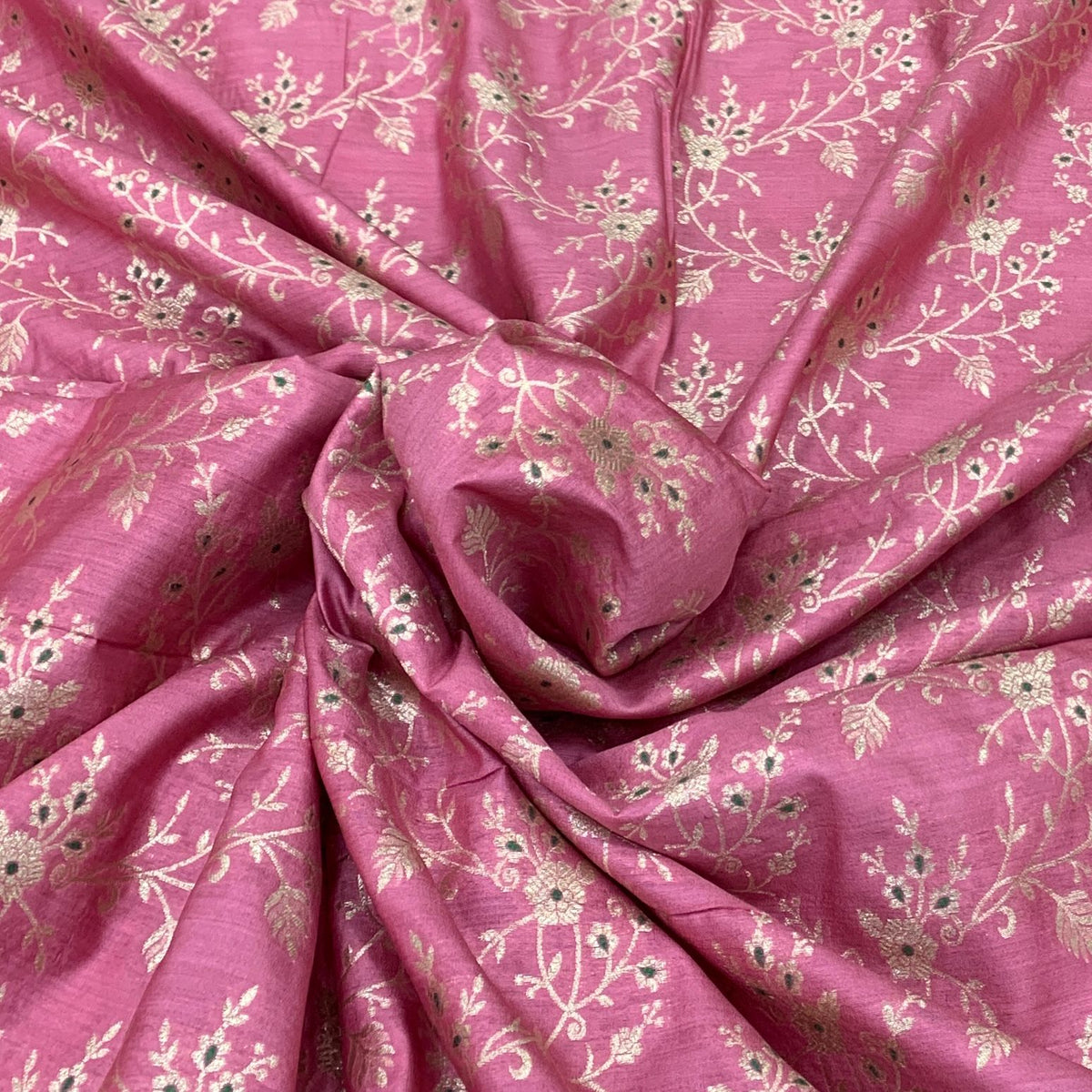 Pink Silk Brocade