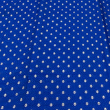 Royal Blue Silk Brocade