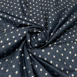 Black Silk Brocade