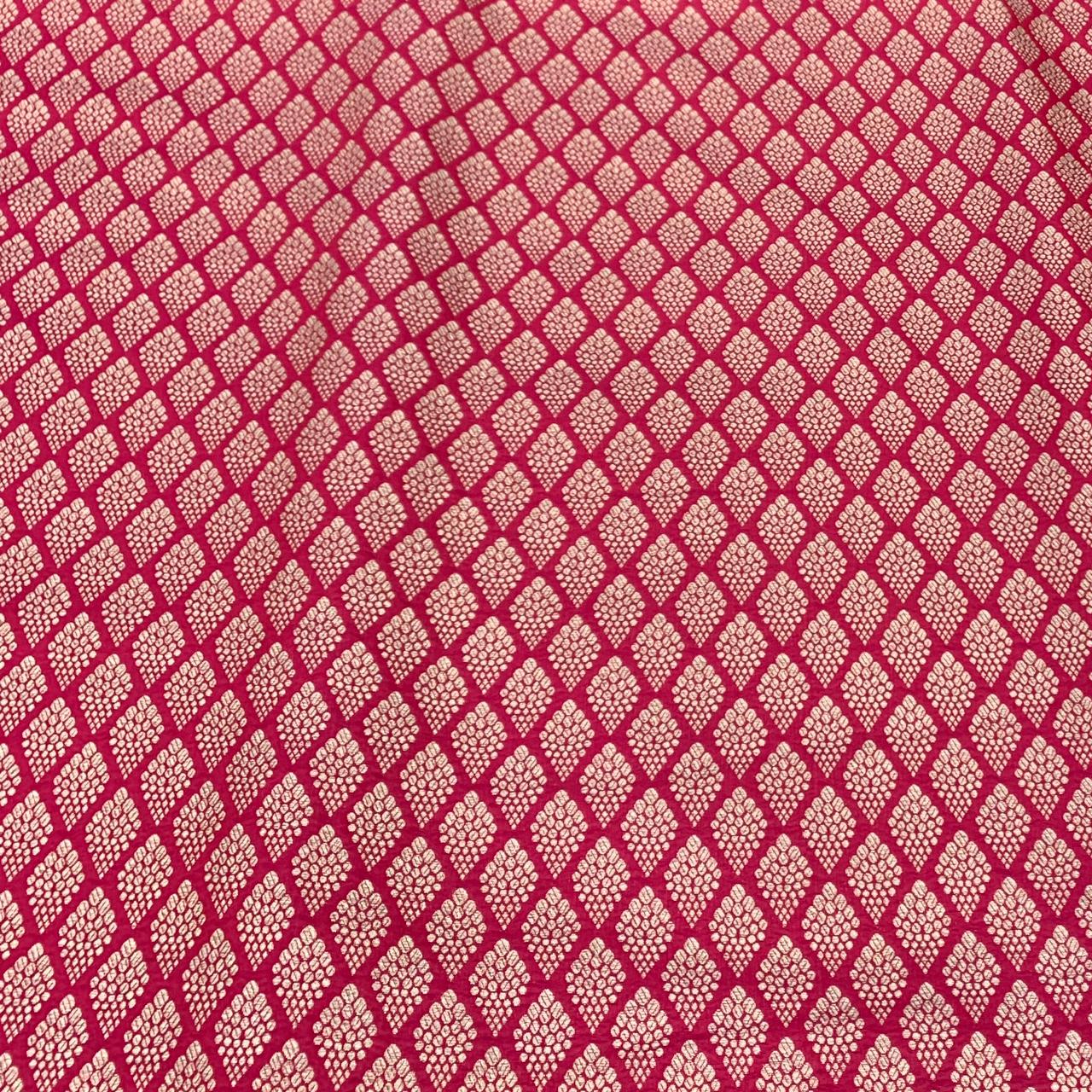 Pink Silk Brocade