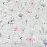 Gauge Linen Off White Floral  Print