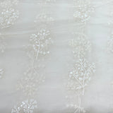 White Pure Organza Embroidery