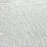 Off White Slub Silk Sequins Thread Embroidery