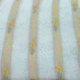 Sea Green Flower Mul Chanderi Embroidery