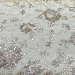 Natural Tissue Rose Gold Cut Dana Embroidery
