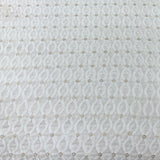 White Georgette Thread Embroidery