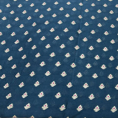 Blueish Grey Silk Brocade