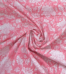 White Pink Floral Print