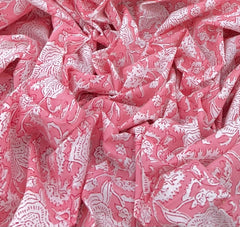 White Pink Floral Print