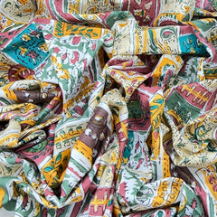 White With Multicolour Floral Print