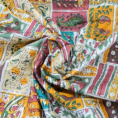 White With Multicolour Floral Print