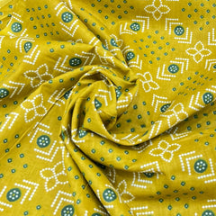 Mustard Yellow  Floral Print