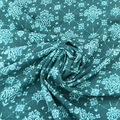 Pastel Green Hand Block Print