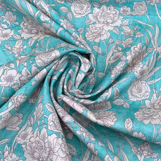 Cotton Lawn Printed Fabric