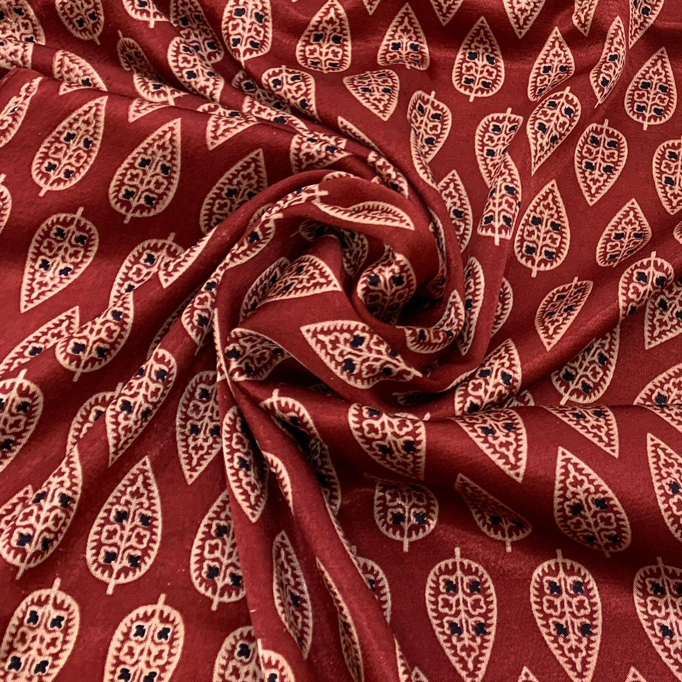 Gajji Satin Printed Fabric