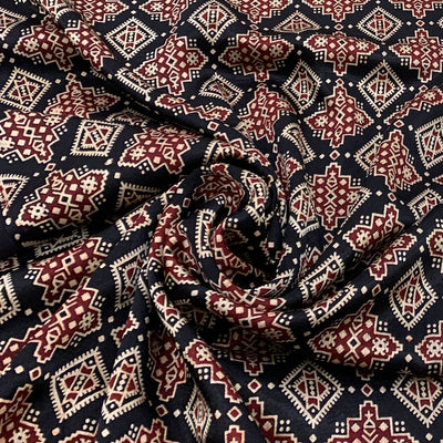 Gajji Satin Printed Fabric