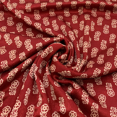 Gajji Satin Printed Fabric