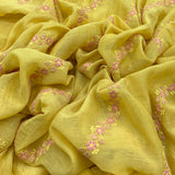 Chanderi Embroidery Fabric