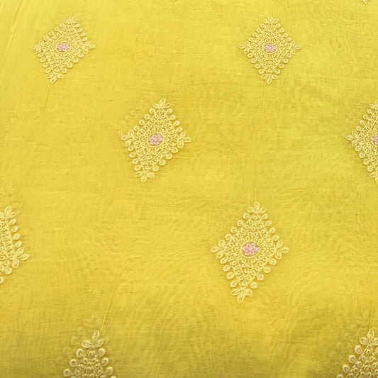 Chanderi Embroidery Fabric