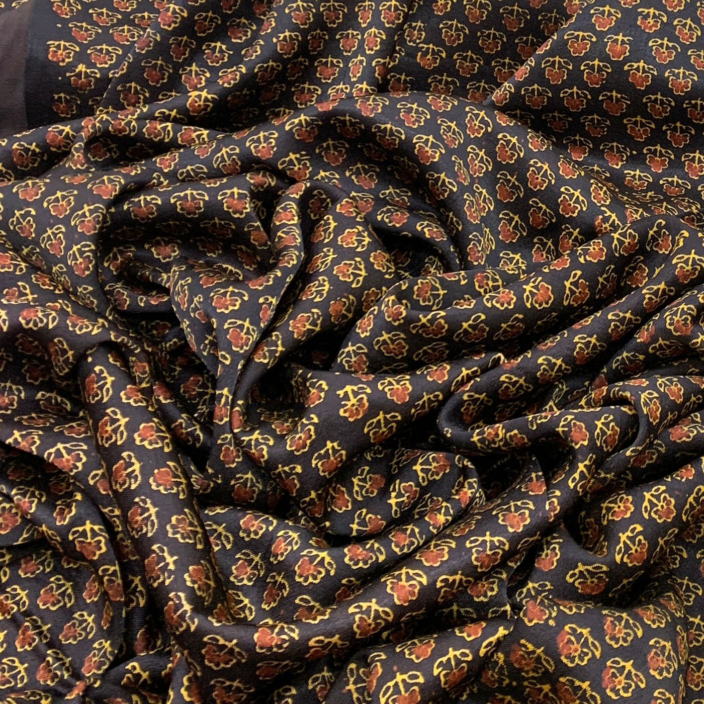 Gajji Satin Printed Fabric