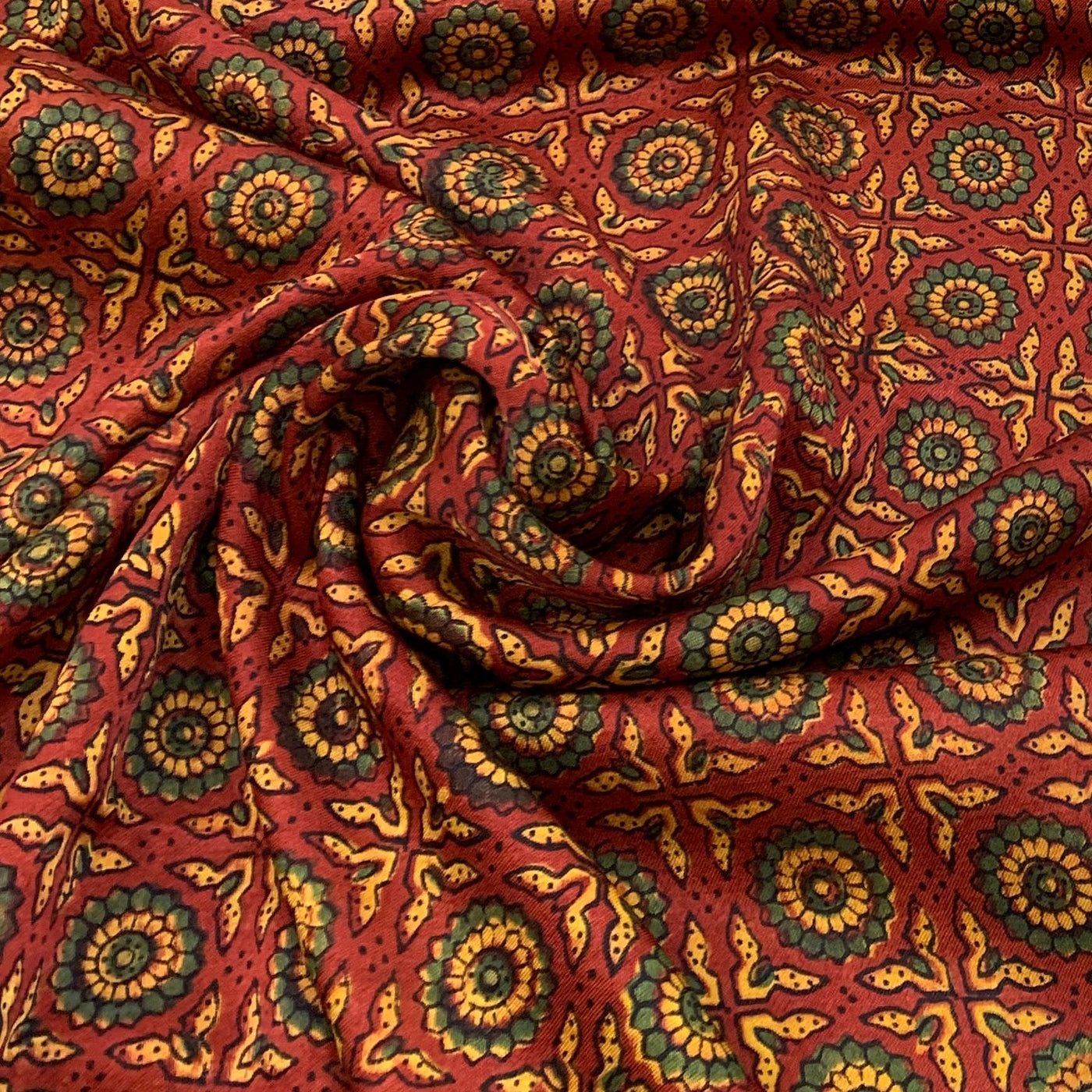 Gajji Satin Printed Fabric