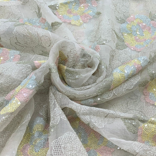 Organza Embroidery Fabric