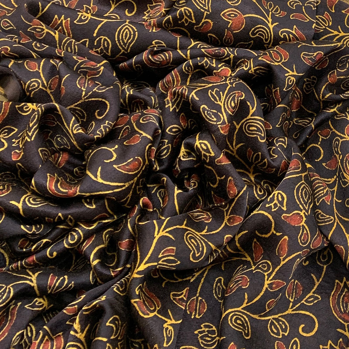 Gajji Satin Printed Fabric