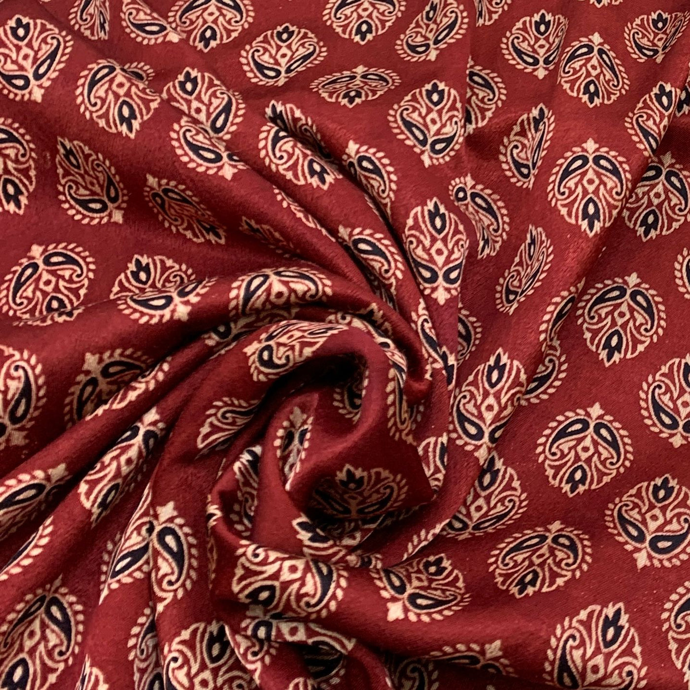 Gajji Satin Printed Fabric