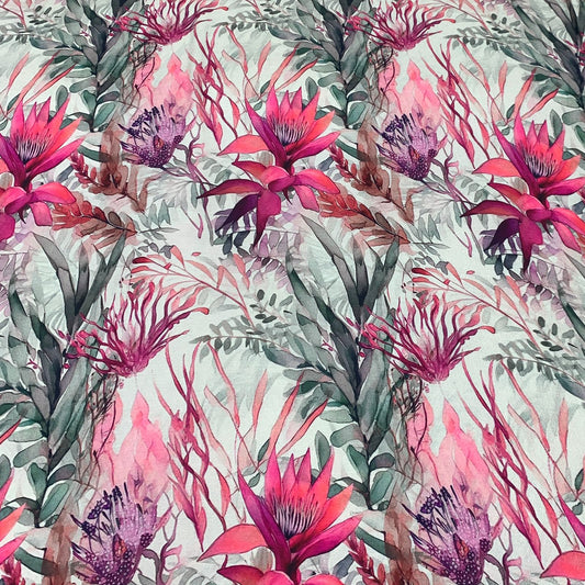 Modal Satin Printed Fabric