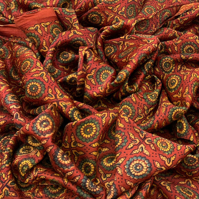 Gajji Satin Printed Fabric